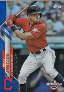 2020 Topps Opening Day OSCAR MERCADO Blue Foil #98 Indians Menge verfügbar - Bild 1 von 1