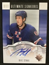 07-08 Upper Deck Ultimate Collection Ultimate Signatures Marc Staal Rookie Auto
