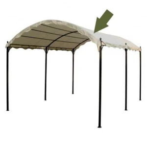 TELO COPERTURA GAZEBO GR160 ONDA TINTA UNITA COLORE NATURALE - Foto 1 di 2