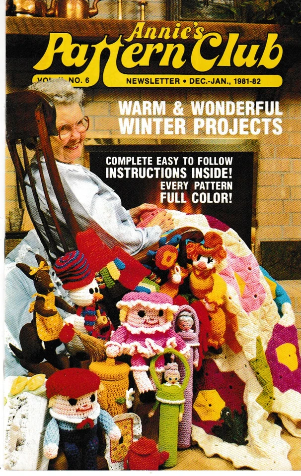Annie's Pattern Club, Dec-Jan 1981-1982, Warm Winter Projects - Image 1 of 2