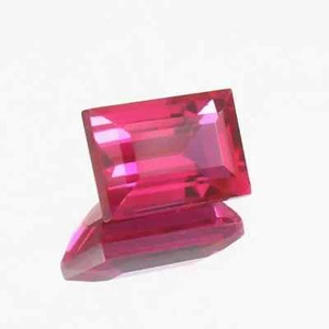 4,55 ct AAA natürlicher makelloser roter Mosambik Rubin loser Smaragdschliff Edelstein - Bild 1 von 6
