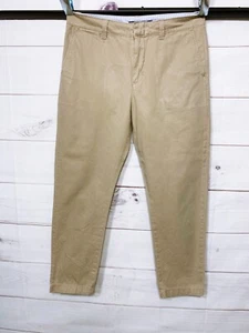 Polo Ralph Lauren Damen Hose Größe 10 Khaki vorne flach hoher Bund Taschen - Bild 1 von 8
