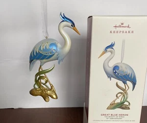 Hallmark Great Blue Heron 15th Anniversary Ornament 2019 - Picture 1 of 7