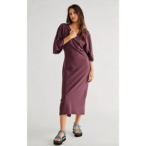 Free People Beach Skylar Maxi Dress Size Medium NWT Plum Purple - Picture 1 of 7