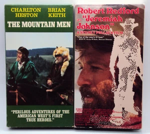 JEREMIAH JOHNSON, THE MOUNTAIN MEN VHS Robert Redford Charlton Heston Westerns - Picture 1 of 7