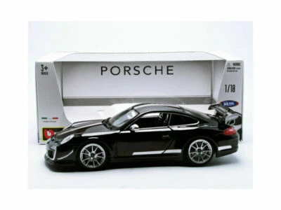Porsche 911 997 II GT3 Rs 4.0 2011 Black Argento Burago 11036 1/18 IN Metallo - Immagine 1 di 3