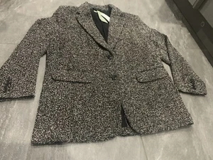 Blazer oversize H&M grigio modello spina di pesce nuovo con etichette £ 54,99 taglia media - Foto 1 di 10
