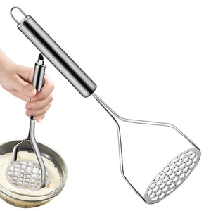 1pcs Stainless Steel Handle Potato Masher & Ricer Mash Potatoes Vegetables Tool - Picture 1 of 12