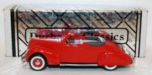 Durham Classics 1/43 Scale White Metal - 1938 Lincoln Zephyr Top Down - Red - Bild 1 von 5