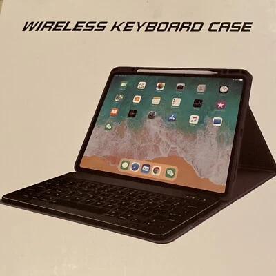 EkBense iPad Wireless Keyboard Case Black for 12.9 In, New-Open Box - Image 1 of 4