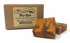 Bay Rum Soap - All Natural, Vegan, Handmade Soaps ~ 2/4oz Bars ~ YANKEETRADERS® - Picture 1 of 2