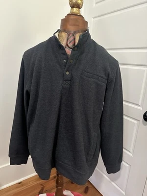 LL Bean Shirt XXL Mens Katahdin Iron Works Bonded Waffle Fleece Henley Pullover - Image 1 of 3
