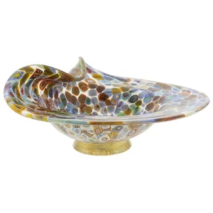 Tazón central de vidrio GlassOfVenice Murano Millefiori oro - Imagen 1 de 7