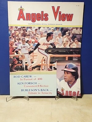 Rod Carew Angels View 1983 California Angels Scorebook Magazine Scored MLB Yaz - Image 1 of 4