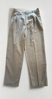 Calça social feminina Lee David Collection bronzeada plissada cônica tamanho 14 (34x29) - Imagem 1 de 4