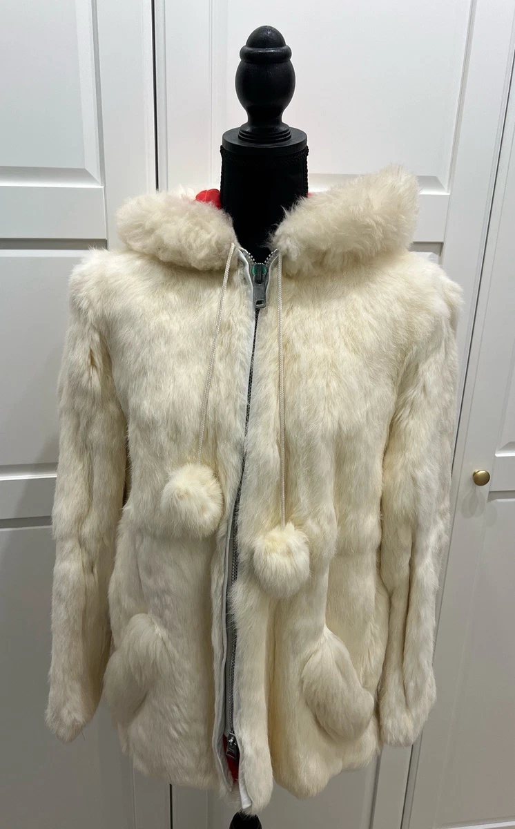 Fur Rabbit White Vintage Coats, Jackets & Vests for Women for sale
