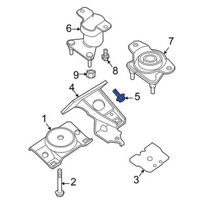 For Nissan Titan 2004-2015 Nissan 080B72001A Engine Mount Bolt Foto 1 de 4