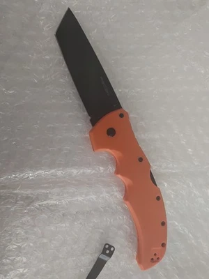 Cold Steel Recon 1 Tanto Black Blade Aus 8A mango naranja G10 Foto 1 de 4