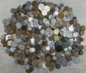 Riesige 10 Pfund beschädigte & vernichtete ausländische / Weltmünzen & US-Marken WYSIWYG-Lot #233 - Bild 1 von 6