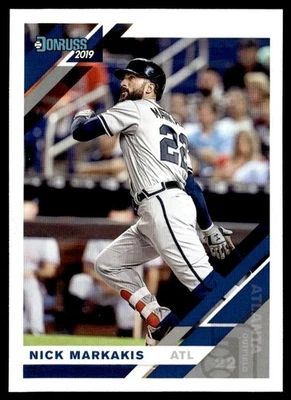 2019 Donruss Nick Markakis Atlanta Braves #177 - Image 1 of 2