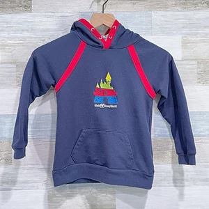 Walt Disney World Houndsight Is 2020 Pluto Embroidered Hoodie Blue Boys Small - Picture 1 of 6