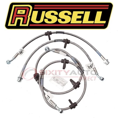 Russell Front and Rear Brake Hydraulic Hose Kit for 1994-1995 Honda Civic - ai Foto 1 de 4