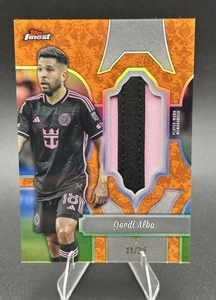 Jordi Alba Finest Fabrics Orange Refractor Patch Card /25 2024 Topps Finest MLS - Picture 1 of 3