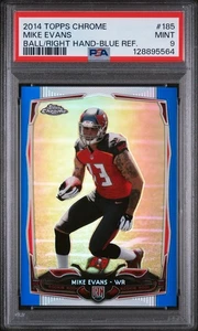 2014 Topps Chrome - Mike Evans #185 rifrattore blu / 199 Rookie PSA 9 Buccaneers - Foto 1 di 2