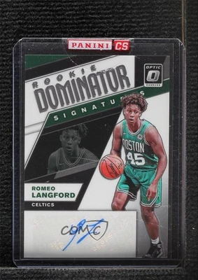 2019 Panini Donruss Optic Rookie Dominator Signatures /49 Romeo Langford Auto RC - Image 1 of 2