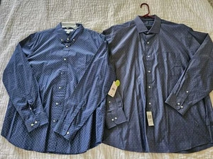 Neu mit Etikett Tommy Hilfiger & John Bartlett 2er-Set Langarm Knopfleiste blau XL  - Bild 1 von 10