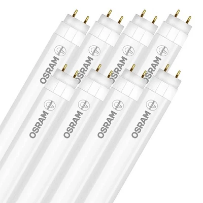 8 x Osram LED Röhre T8 60cm 8W/830 G13 720lm warmweiß 3000K EVG & KVG UVP 71€ - Bild 1 von 3