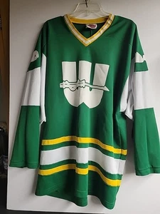 Camiseta deportiva de hockey vintage de los New England Whalers de la década de 1970 NHL/WHA XL #3 Mike Rogers - Imagen 1 de 10