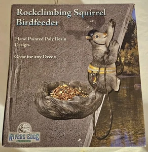 2014 Rivers Edge Rockclimbing Squirrel or Birdfeeder Wall or Pole Mount NEW, MIB - Picture 1 of 8