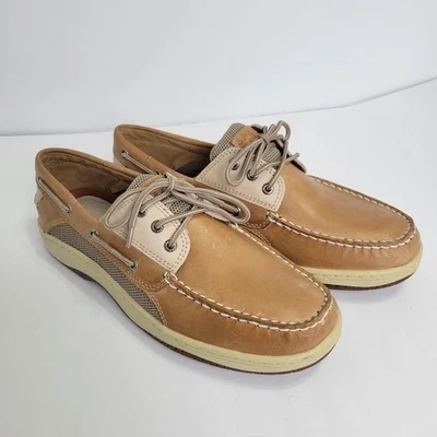 Sperry Top-Sider Billfish 3-Eye Boat Shoes Mens 12W Wide Brown Casual #0799023 - Image 1 of 4