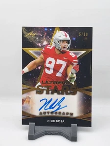 2019 Leaf Ultimate Nick Bosa Auto 5/10 - Bild 1 von 2