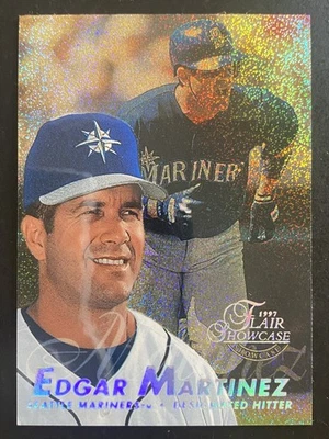 Edgar Martínez 1997 Flair Showcase fila de béisbol 0 Seattle Mariners #137 Foto 1 de 2