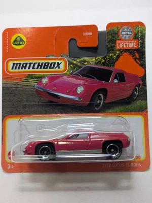MATCHBOX 2024 Short Card MBX 1972 LOTUS EUROPA RED PINK 93/100 - Image 1 of 2