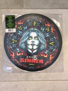 SINNER PICTURE DISC JOHN 5 NEW VINYL RECORD LP ALBUM Dave Mustaine Peter Criss  - Picture 1 of 7