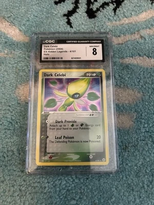 Pokémon Card Dark Celebi Cgc 8 4/ 101 Ex Hidden Legends Holo - Image 1 of 2