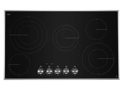 Estufa eléctrica JennAir JEC3536HS de 36 pulgadas de ancho 5 quemadores Foto 1 de 2