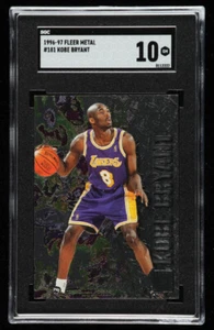 1996-97 Fleer Metal Basketball Kobe Bryant ROOKIE RC #181 Lakers (SGC 10) - Picture 1 of 2