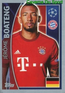 380 JEROME BOATENG GERMANY FC BAYERN MUNCHEN STICKER CHAMPIONS LEAGUE 2016 TOPPS - Picture 1 of 1