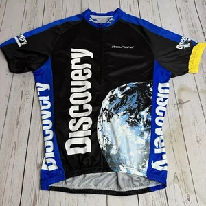 Discovery Channel Full Zip Cycling Jersey Adult XXL Free Fisher Black Blue - Picture 1 of 11
