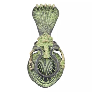Antique Look Brass Sheshnag Door Knocker Door Bell Home Decor - Picture 1 of 3