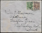 S Rodesia 1933 2d rate sg 15 & 16c GV Cover GLENDALE 13 LUTEGO 1933 do GB
