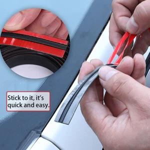 T Shape Universal Car Door Seal Strip Rubber Weatherstrip Trim Edge Cover 3M AU - Picture 1 of 11