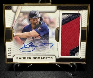 2023 Topps Definitive - Xander Bogaerts - Framed Auto Patch Card 04/30 - #FAC-XB - Picture 1 of 4