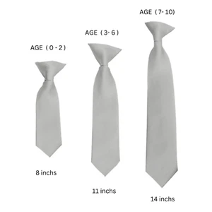 Romario Manzini® Solid Colors Clip on Ties 8" 11" 14" (3 Length and 45 colors) - Picture 1 of 209