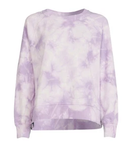 3XL (22) | WOMENS' TIE DYE RAGLAN SWEATSHIRT - PURPLE - Picture 1 of 6