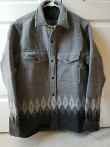 J.Crew Destination two-pocket wool-blend workshirt in Nordic print Size M - Picture 1 of 7